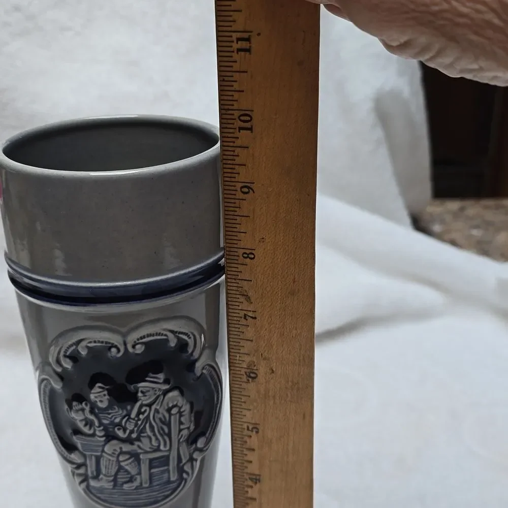 Pilsner or  Beer mug, blue beer glass  - stein is .5 liter